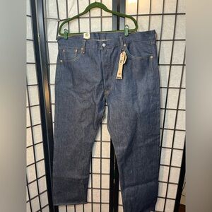 Levi's Men's Rigid 501 Original Shrink-to-Fit Jeans, 42x32